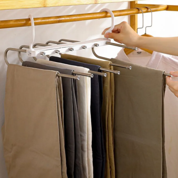 Многоуровневая вешалка - органайзер для брюк, юбок 5в1 Trouser Rack / Вешалка - плечики